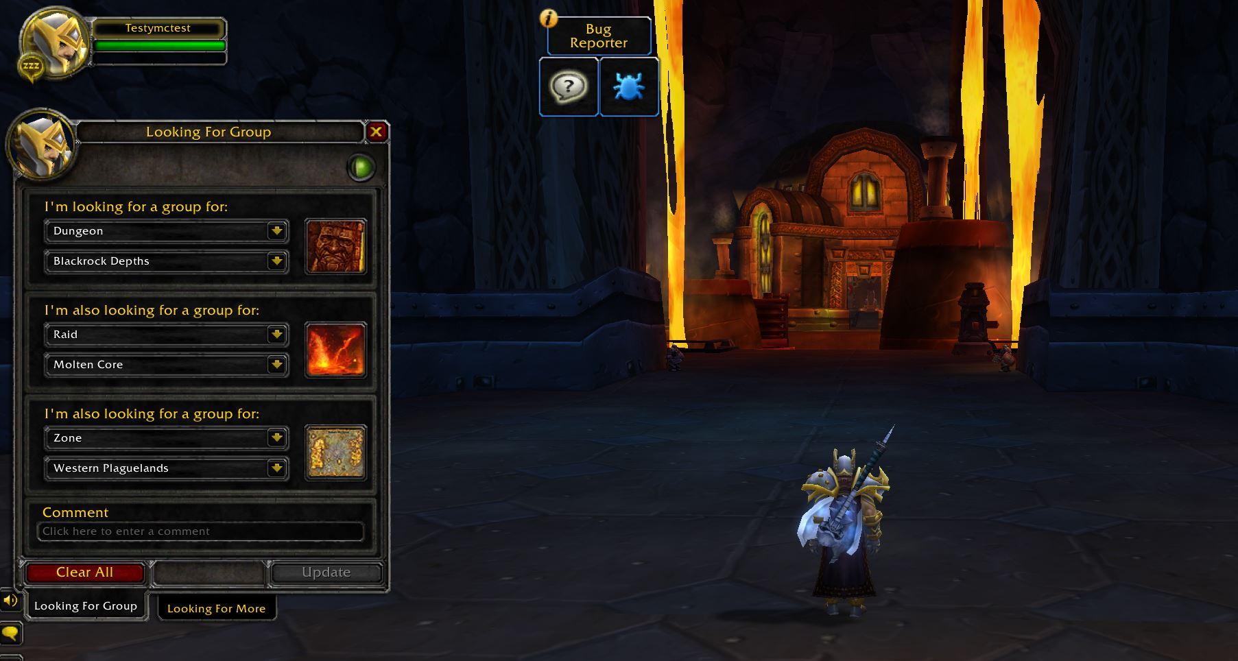 An example of the Looking for Group finder in World of Warcraft.&nbsp;