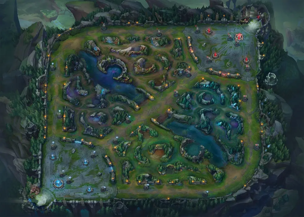 The League of Legends Map - Summoners Rift